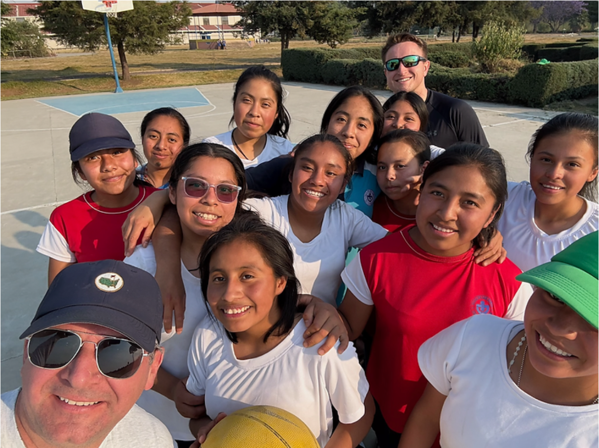 Selfie with students